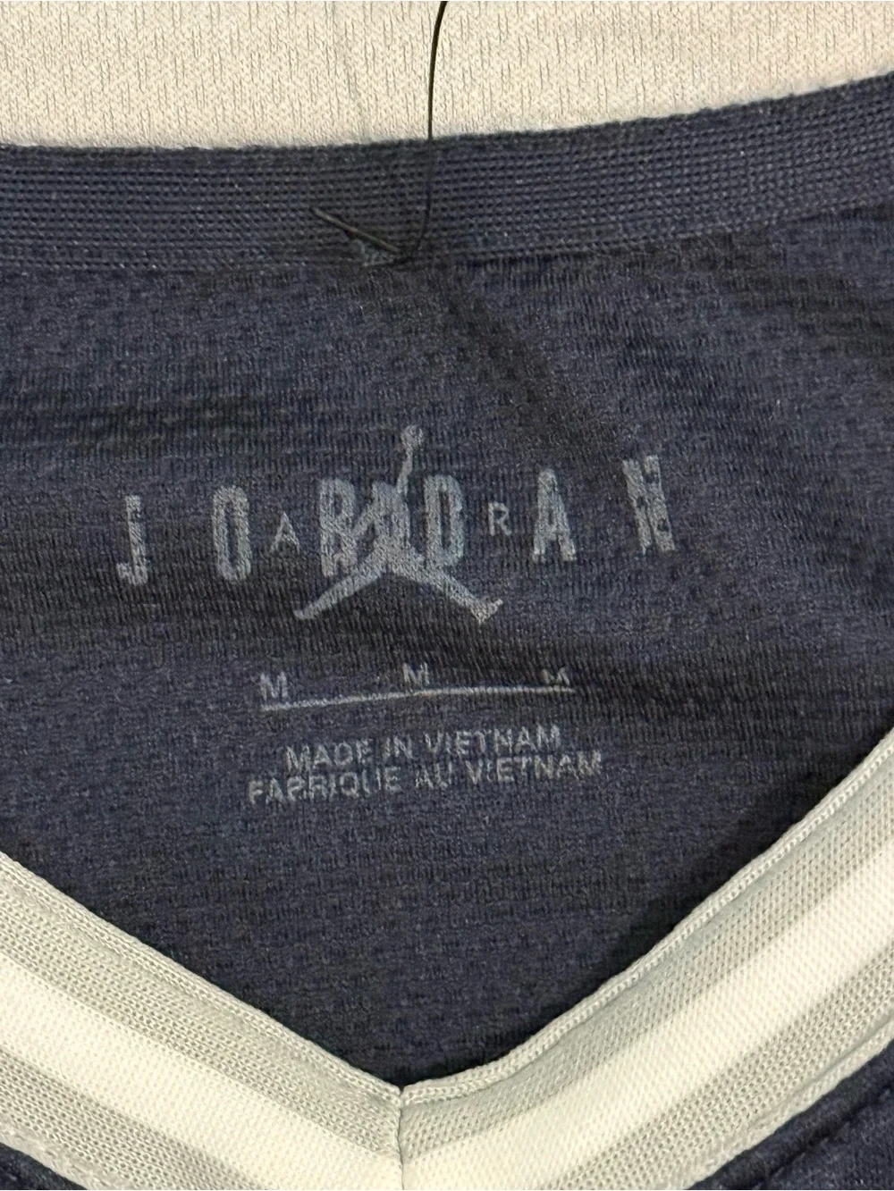 Jordan Navy Blue Georgetown Basketball Tank with Grey Trim